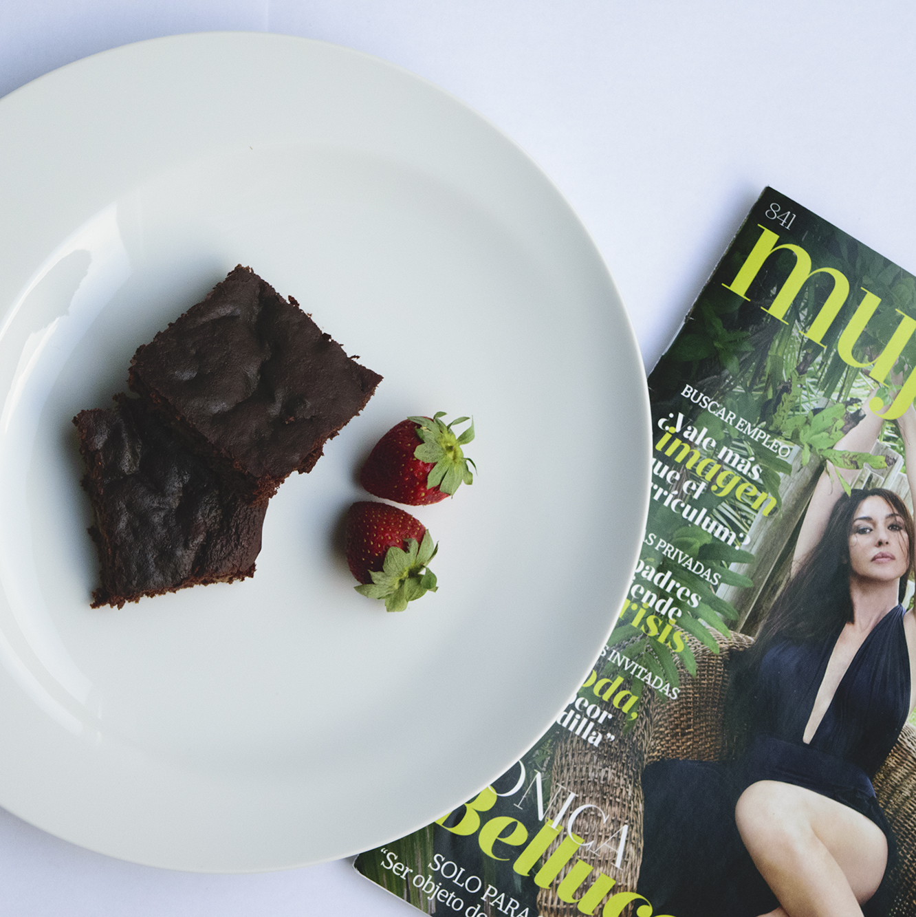Receta de brownie fit con fruta ponteunostacones