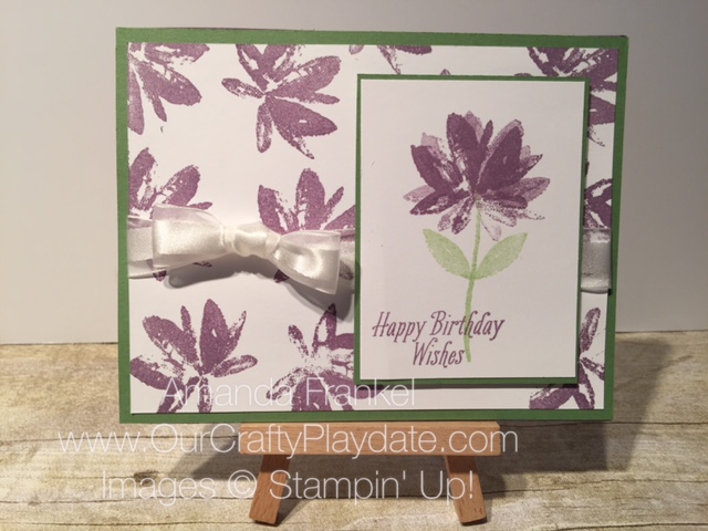 Coloring Down the Lines! Saleabration on the Easel - Our Crafty Playdate