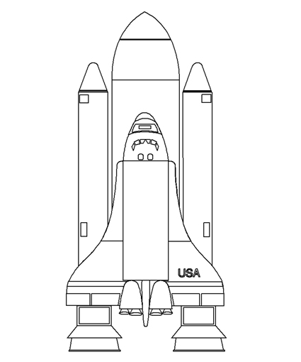 Spaceships Coloring Pages - Colouring for Kids