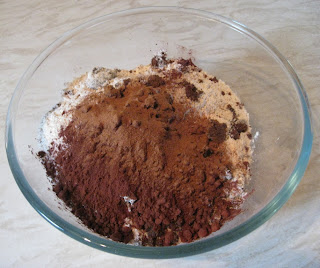 ingredients for chocolate bread