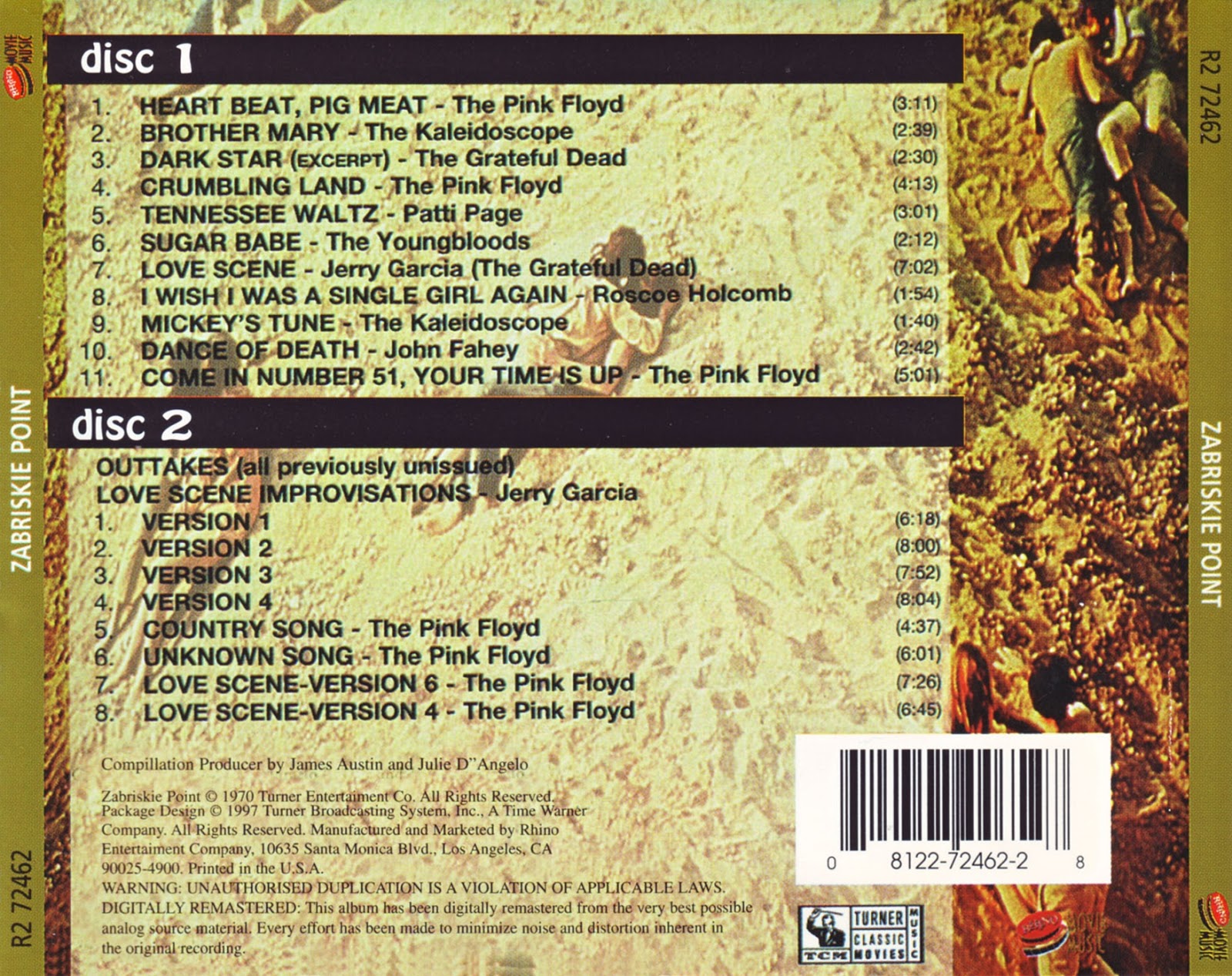 Pink Floyd Ilustrado Zabriskie Point. Original Motion Picture