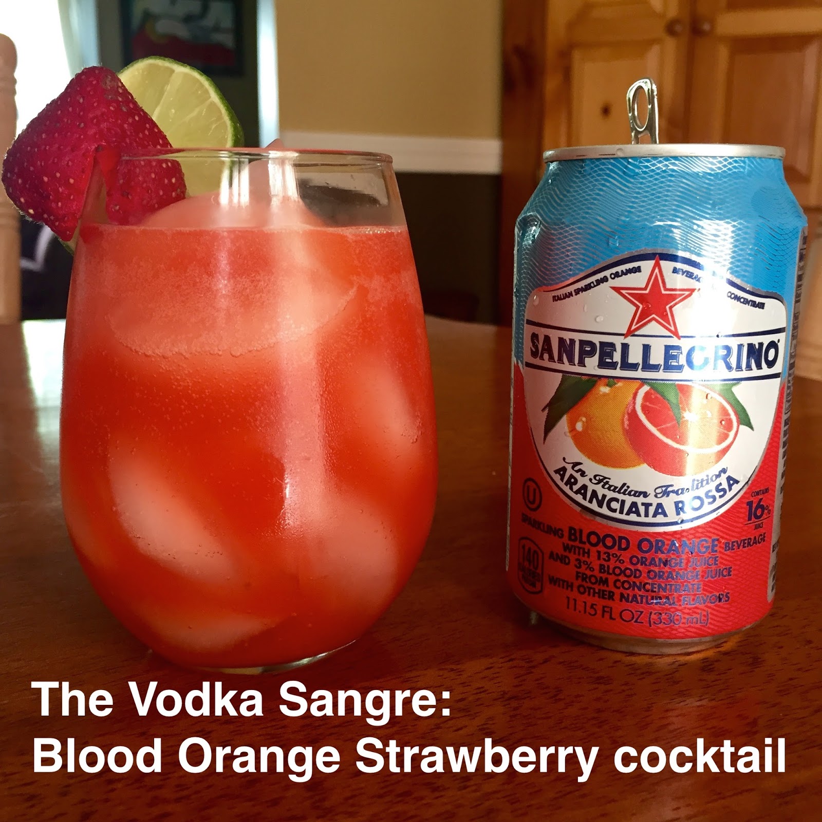 This week's signature cocktail Strawberry Blood Orange Delight aka Vodka Sangre The Red