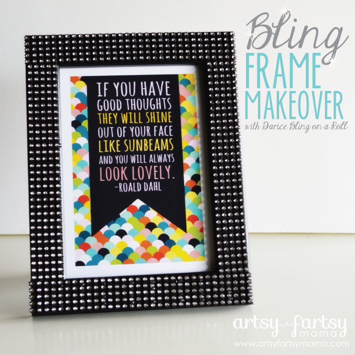 Frame Makeover with Darice Bling on a Roll