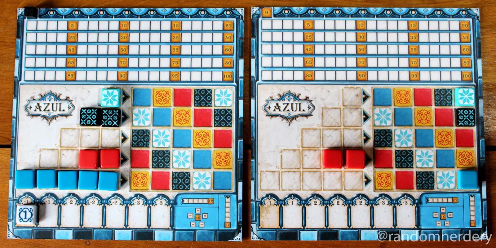 Random Nerdery Review Azul board game