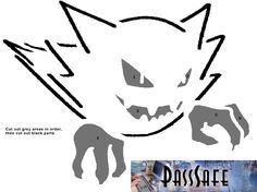 Download pokemon outline template for carving pumpkin