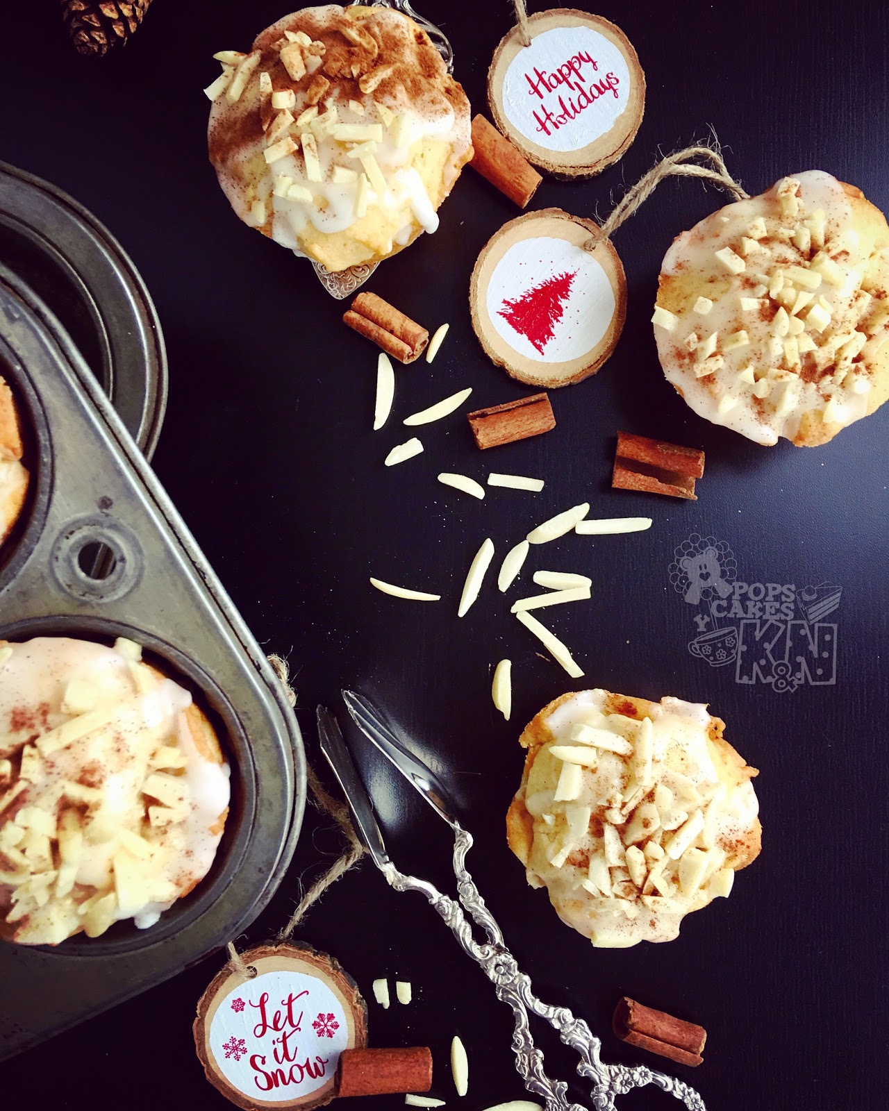 Würzige Apfel-Muffins - Vanilla &amp; Berries