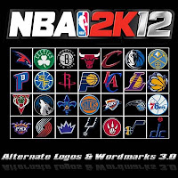 NBA 2K12 Alternate Logos and Wordmarks Patch 2k13