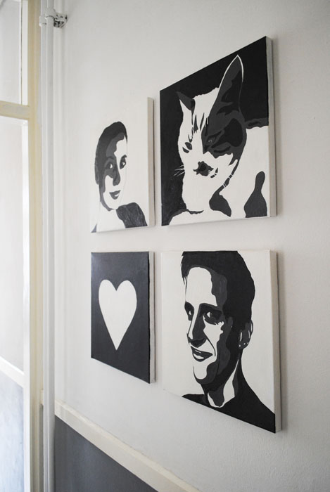 zo kan zijn tragedie Dutch Design on a Budget: DIY: Zwart/Wit Portretten Schilderen!