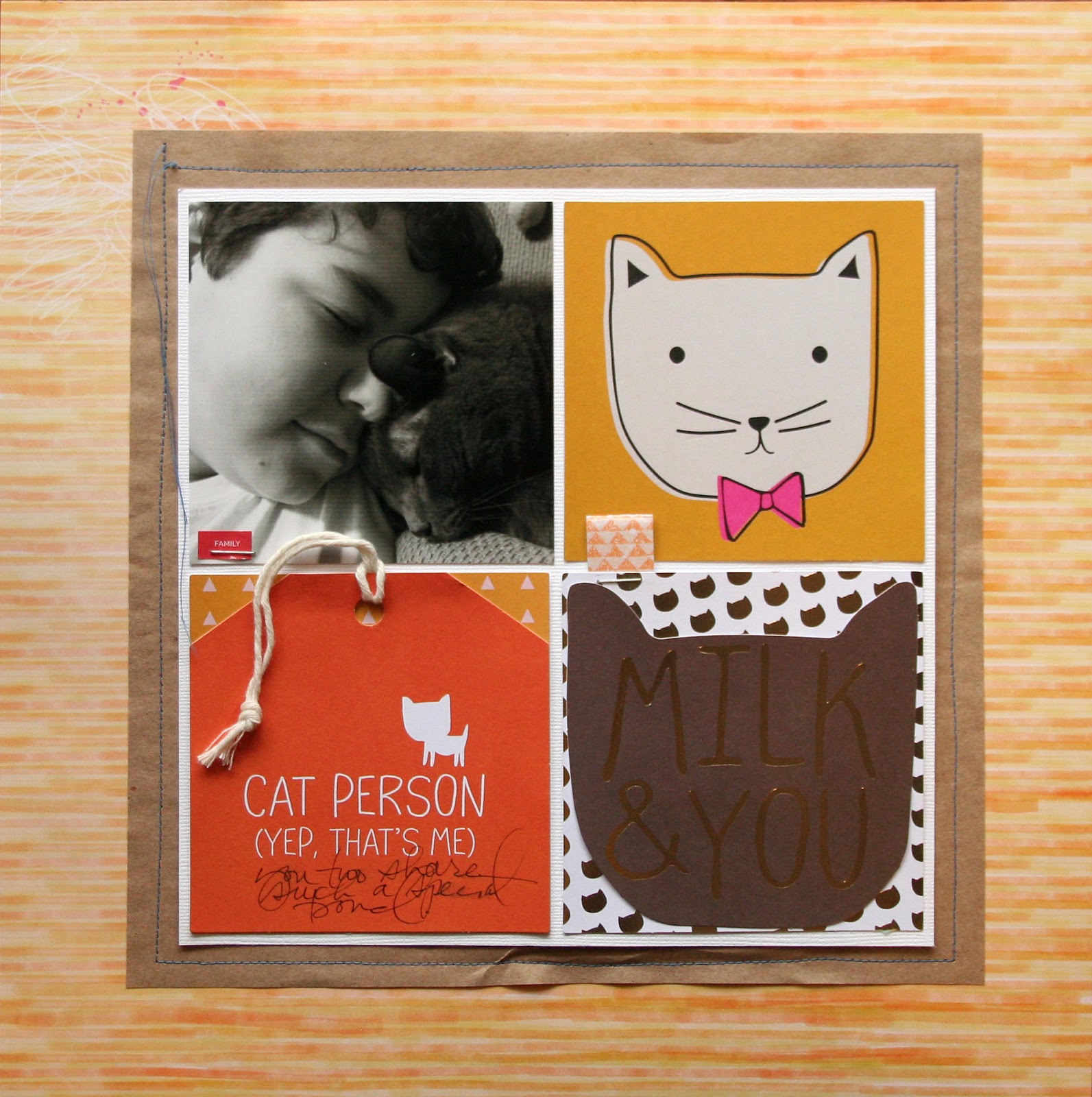 meanderings . . . cocoa daisy his and hers kitty layouts