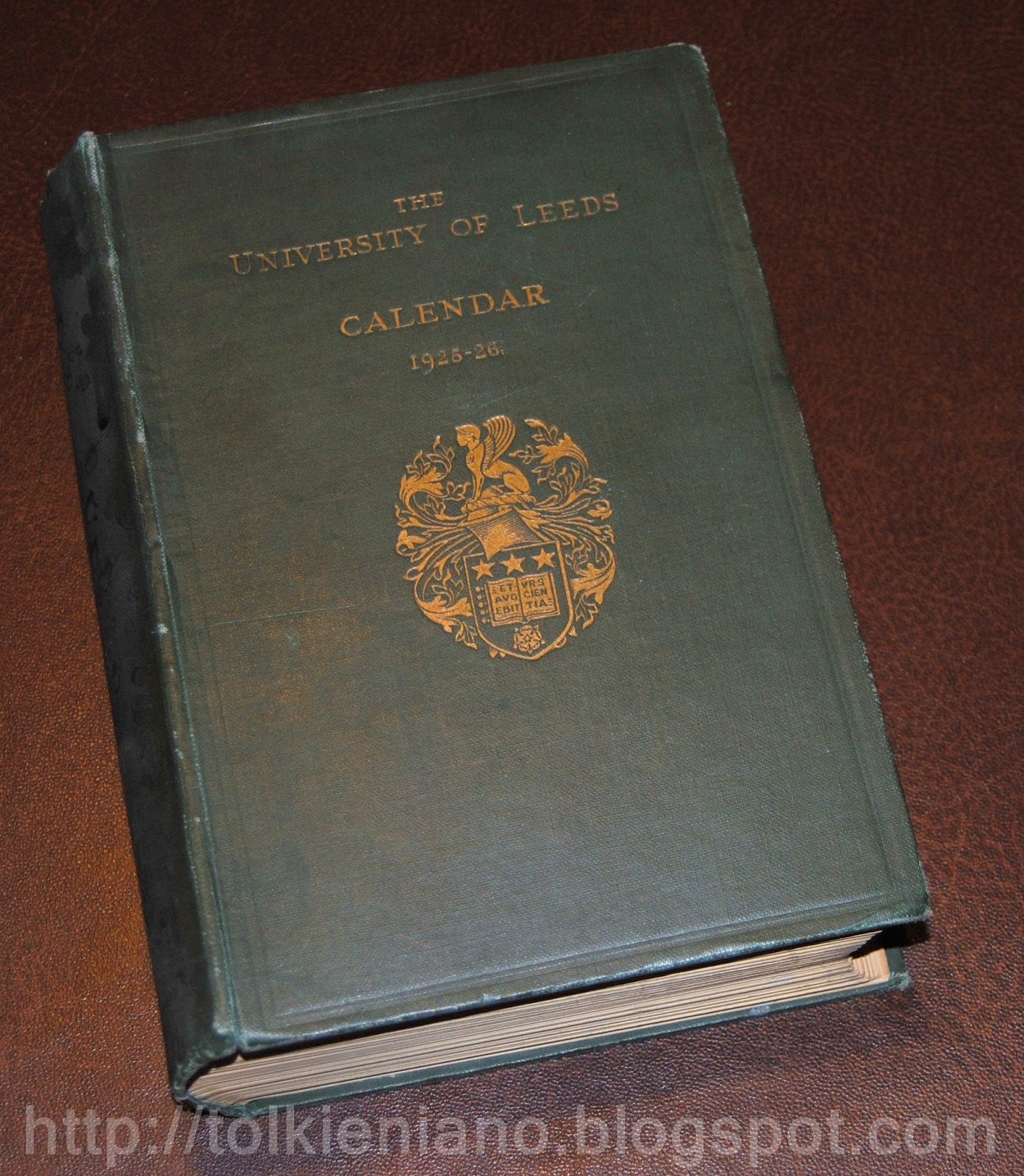 Tolkien collection Tolkien nei Calendars dell'Università di Leeds 1920