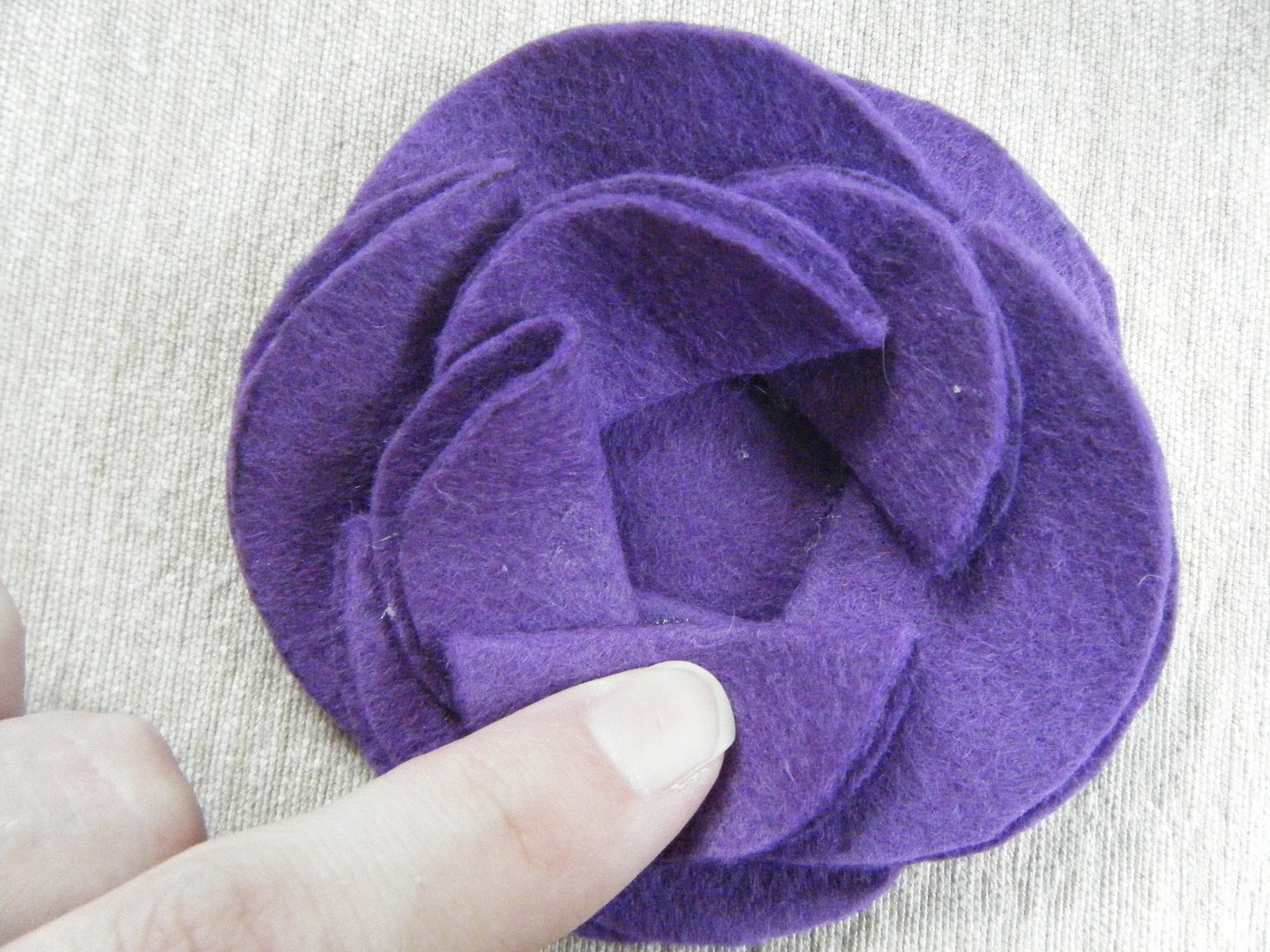 Felt Flower Rose tutorial Melanie Ham
