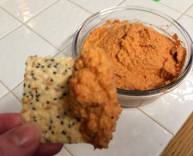 Imagine, See, Do Roasted Cauliflower Red Pepper Dip