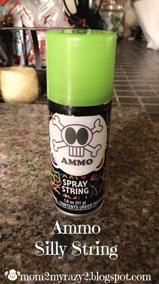 Running away? I'll help you pack. Paintball Themed Party Goody Bag