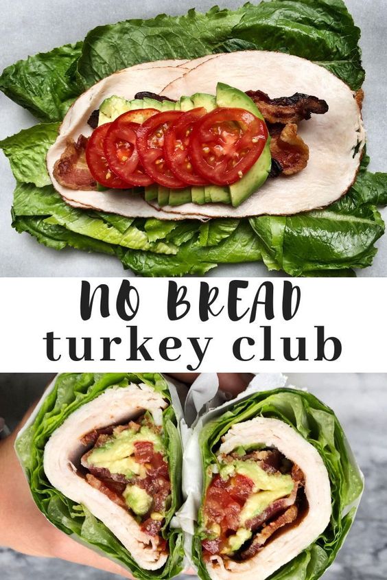 Healthy No Bread Turkey Club