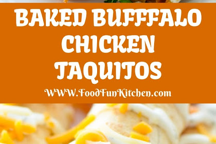 BAKED BUFFFALO CHICKEN TAQUITOS