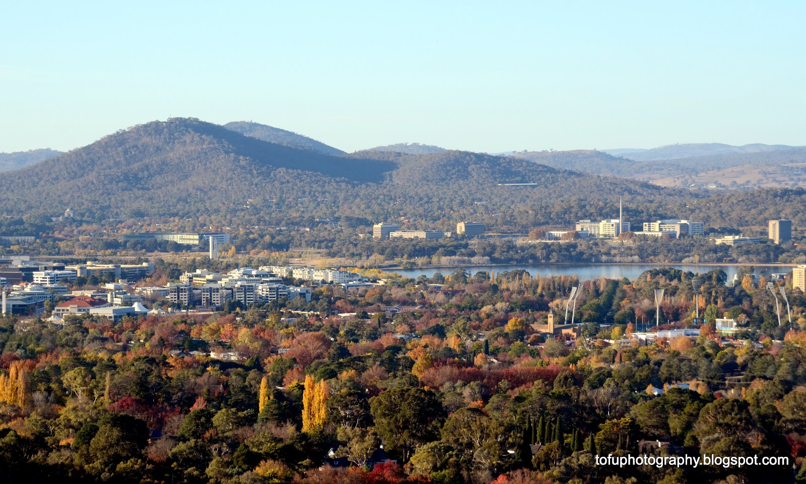 Tofu Photography Civic seen from Red Hill, Canberra