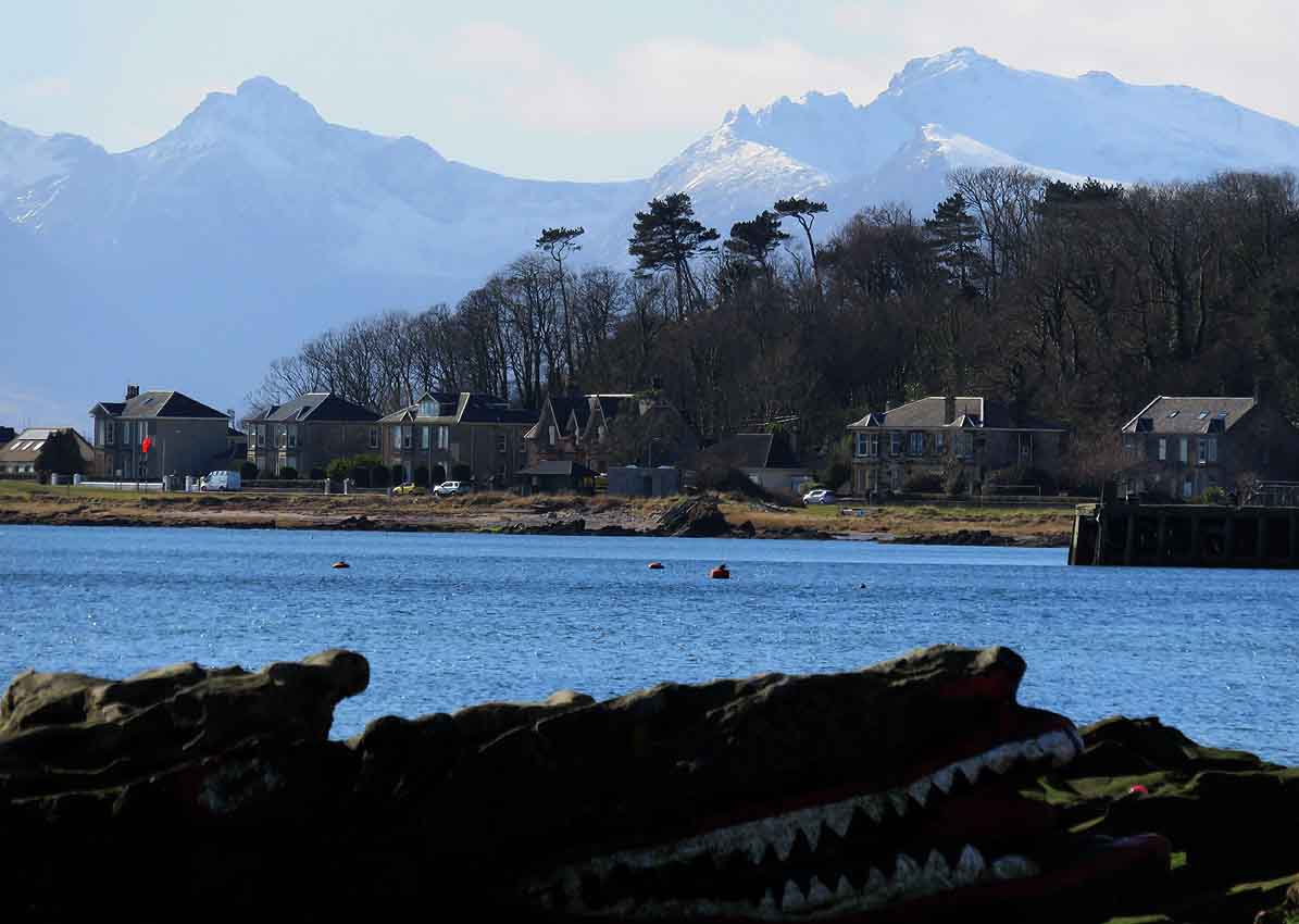 Alex and Bob`s Blue Sky Scotland Largs. Great Cumbrae. Millport. Arran