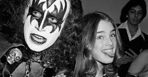 As time goes by: Gene Simmons & Brooke Shields, 1979