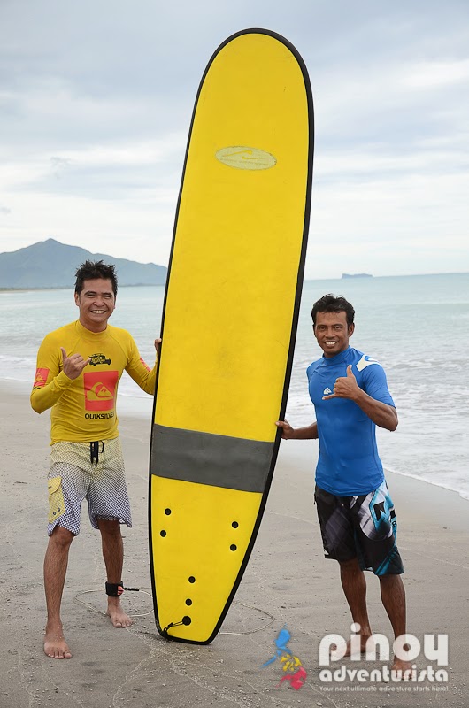 Surfing at Crystal Beach San Narciso Zambales