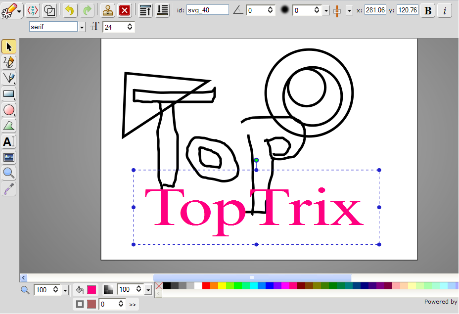 Online Vector Graphics / SVG Editor TopTrix