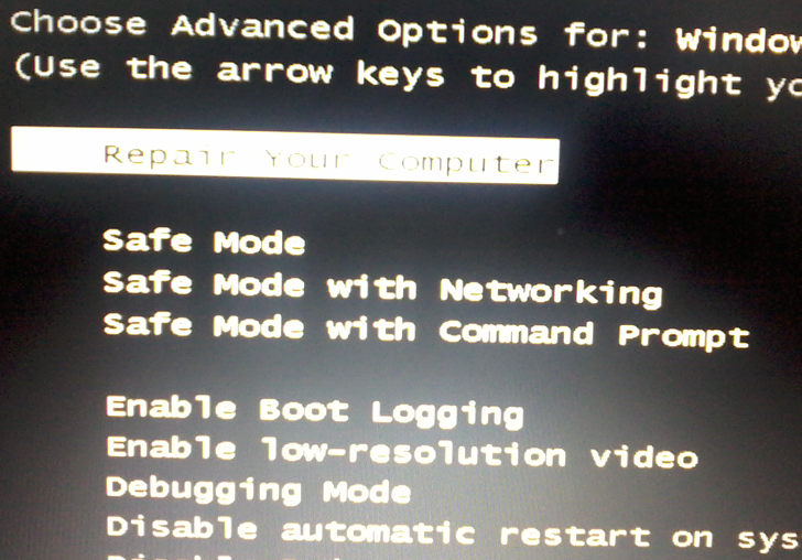 Launch safe mode. Launch safe mode