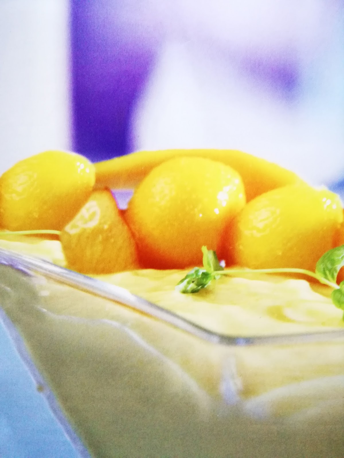 to goodies world Yogurt cream and mango