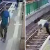 Un homme de 56 ans est arrêté après avoir poussé une femme sur les rails