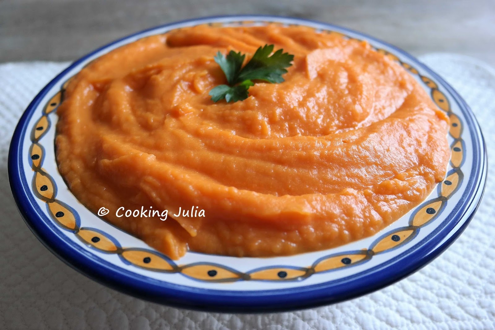 COOKING JULIA : PURÉE DE PATATES DOUCES