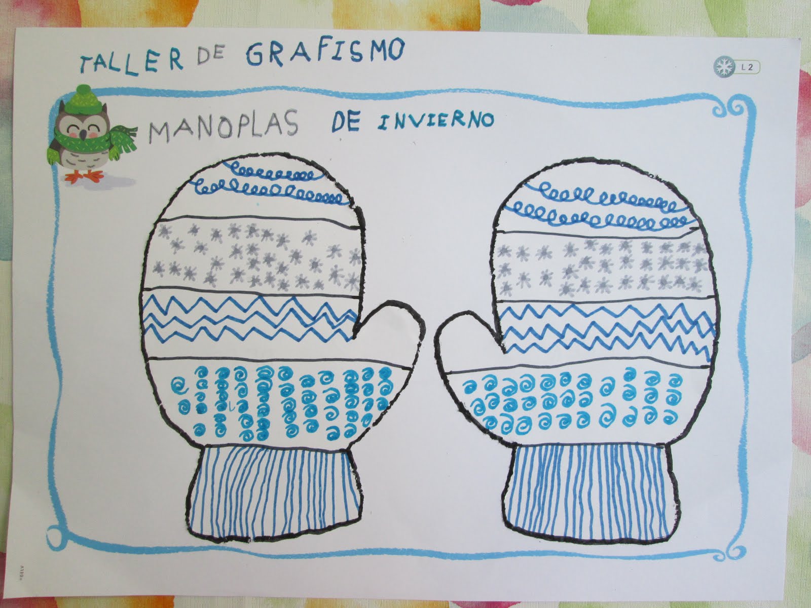 Escuela con Vida: TALLER DE GRAFISMO: MANOPLAS DE INVIERNO