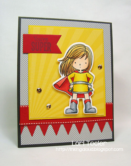 You're Super card-designed by Lori Tecler/Inking Aloud-stamps and dies from My Favorite Things