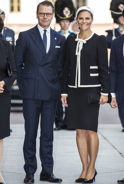 King Carl XVI Gustaf, Queen Silvia, Crown Princess Victoria, Prince Daniel, Prince Carl Philip and Princess Sofia at Riksdag