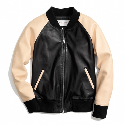 MF LEATHER WEAR Coach Leather Varsity Jacket