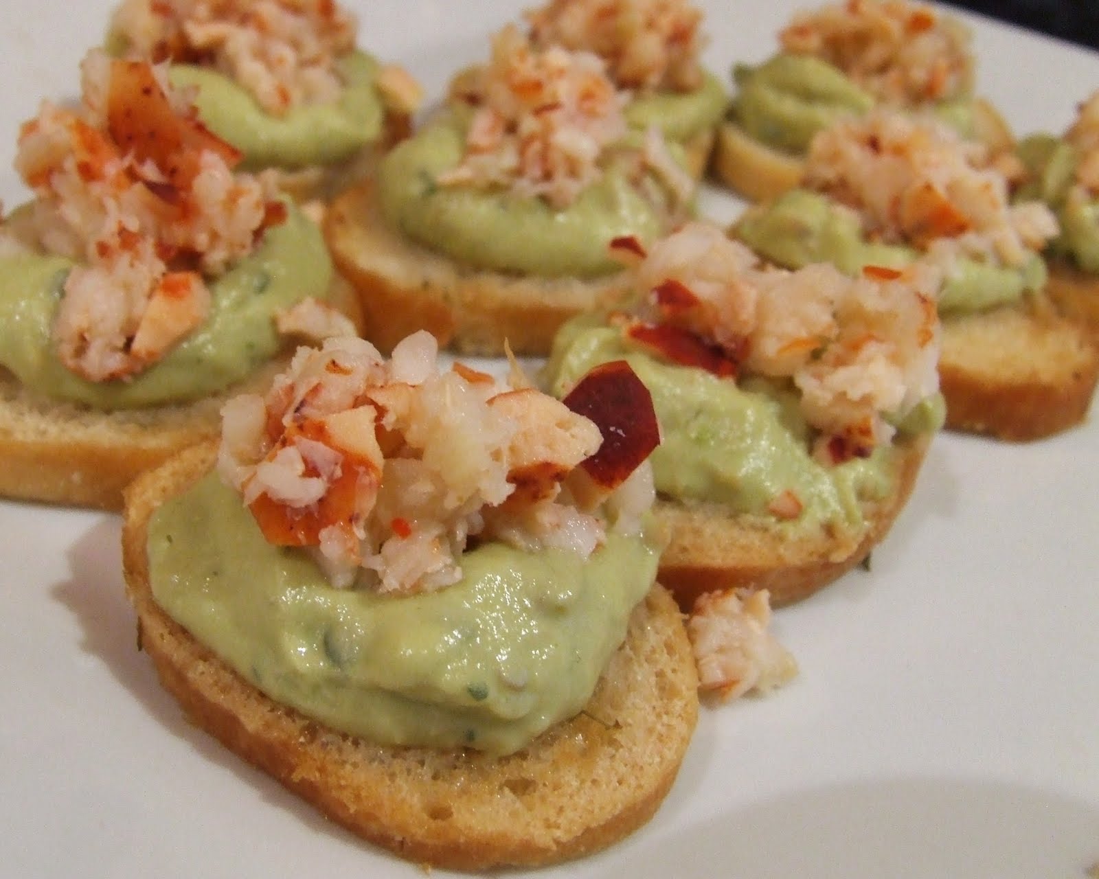 My Big Red Kitchen Lobster & Guacamole Canape