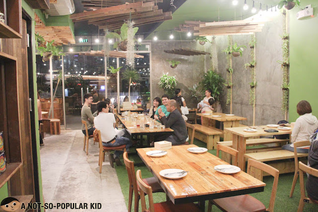 Neat and Garden-like Interior of Earth Kitchen in BGC