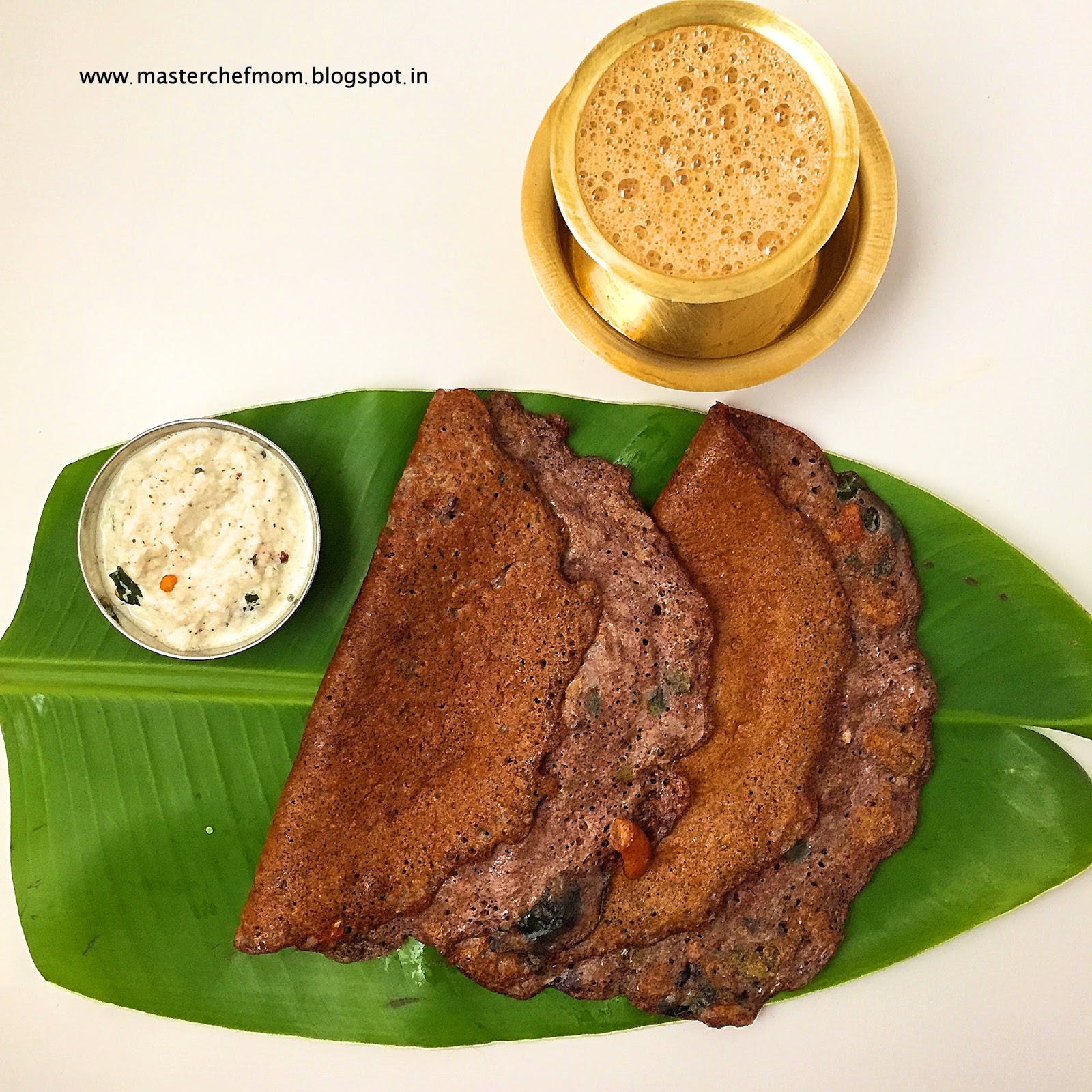 MASTERCHEFMOM Ragi Dosai Fermented Ragi Dosa Recipe Finger Millet