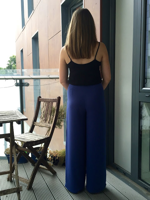 Diary of a Chain Stitcher: By Hand London Holly Trousers in Cornflower Crepe from Sew Over It