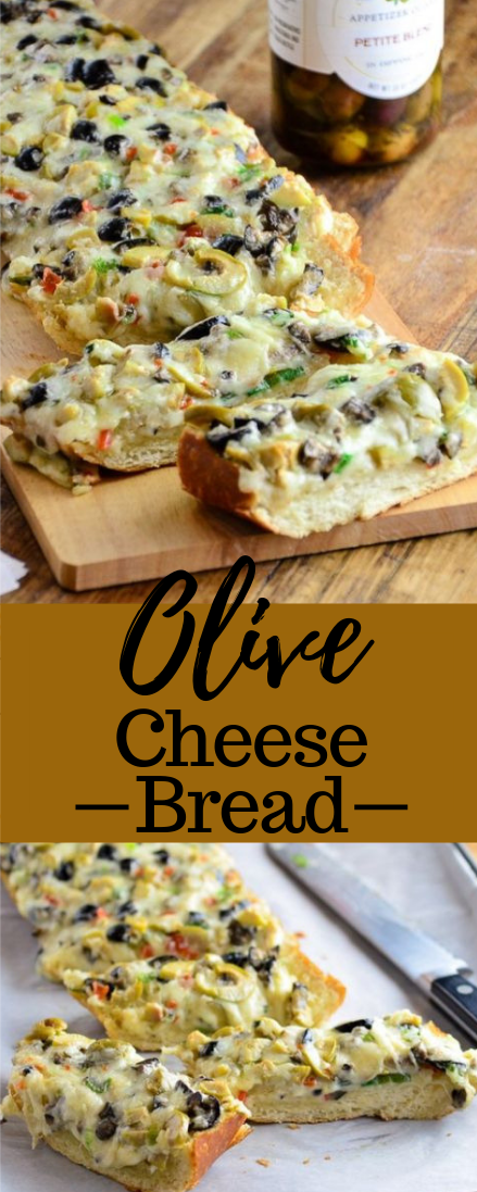 THE ULTIMATE APPETIZER: OLIVE CHEESE BREAD #foodrecipe #easy