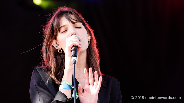 Charlotte Cardin on the Fort York Stage at Field Trip 2018 on June 2, 2018 Photo by John Ordean at One In Ten Words oneintenwords.com toronto indie alternative live music blog concert photography pictures photos