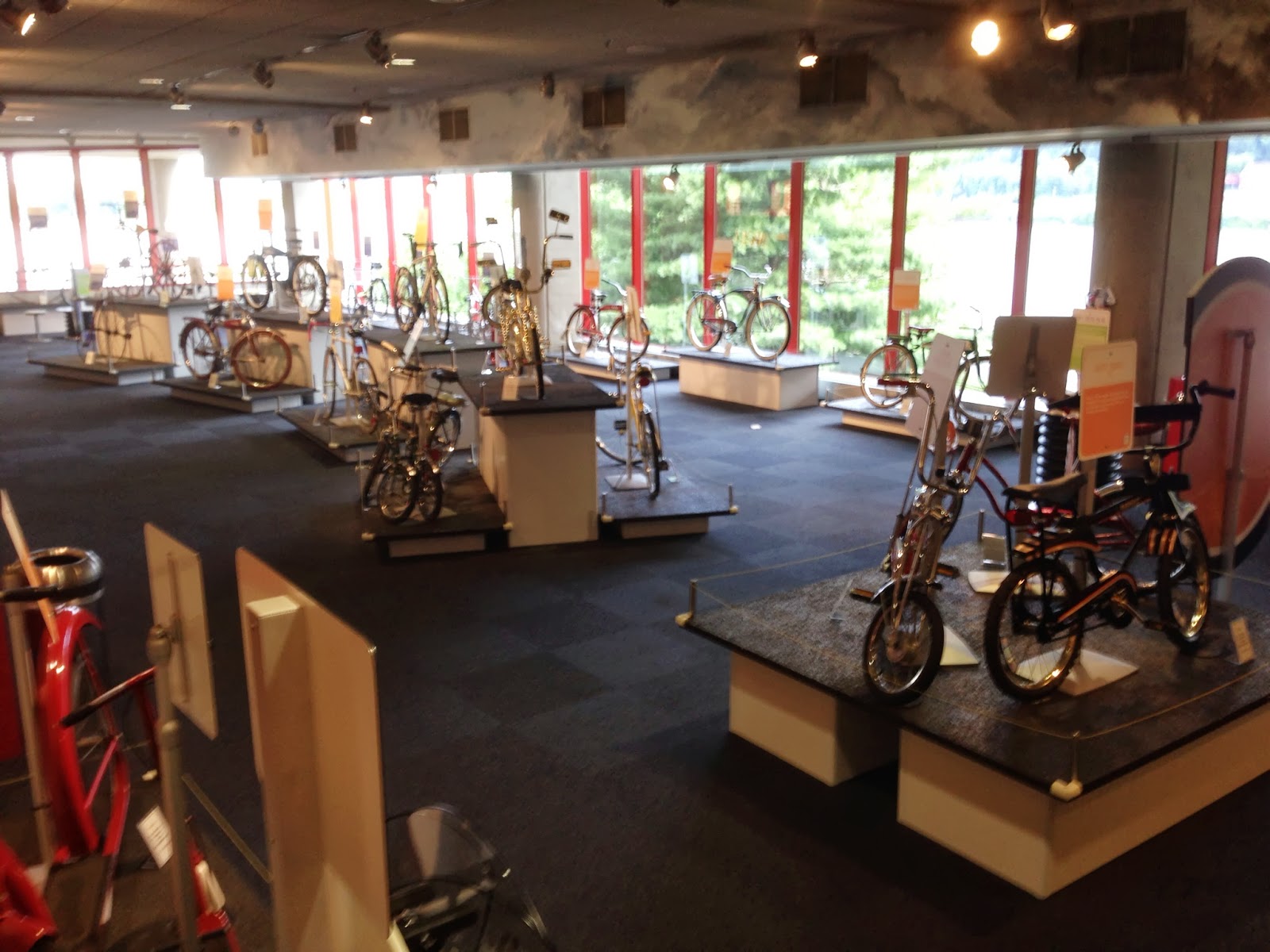 Dale Rides Her Bike Through the Carnegie Science Center