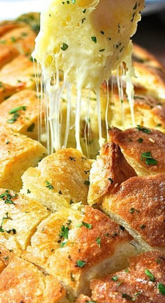Cheese and Garlic Crack Bread (Pull Apart Bread) - My Kitchen