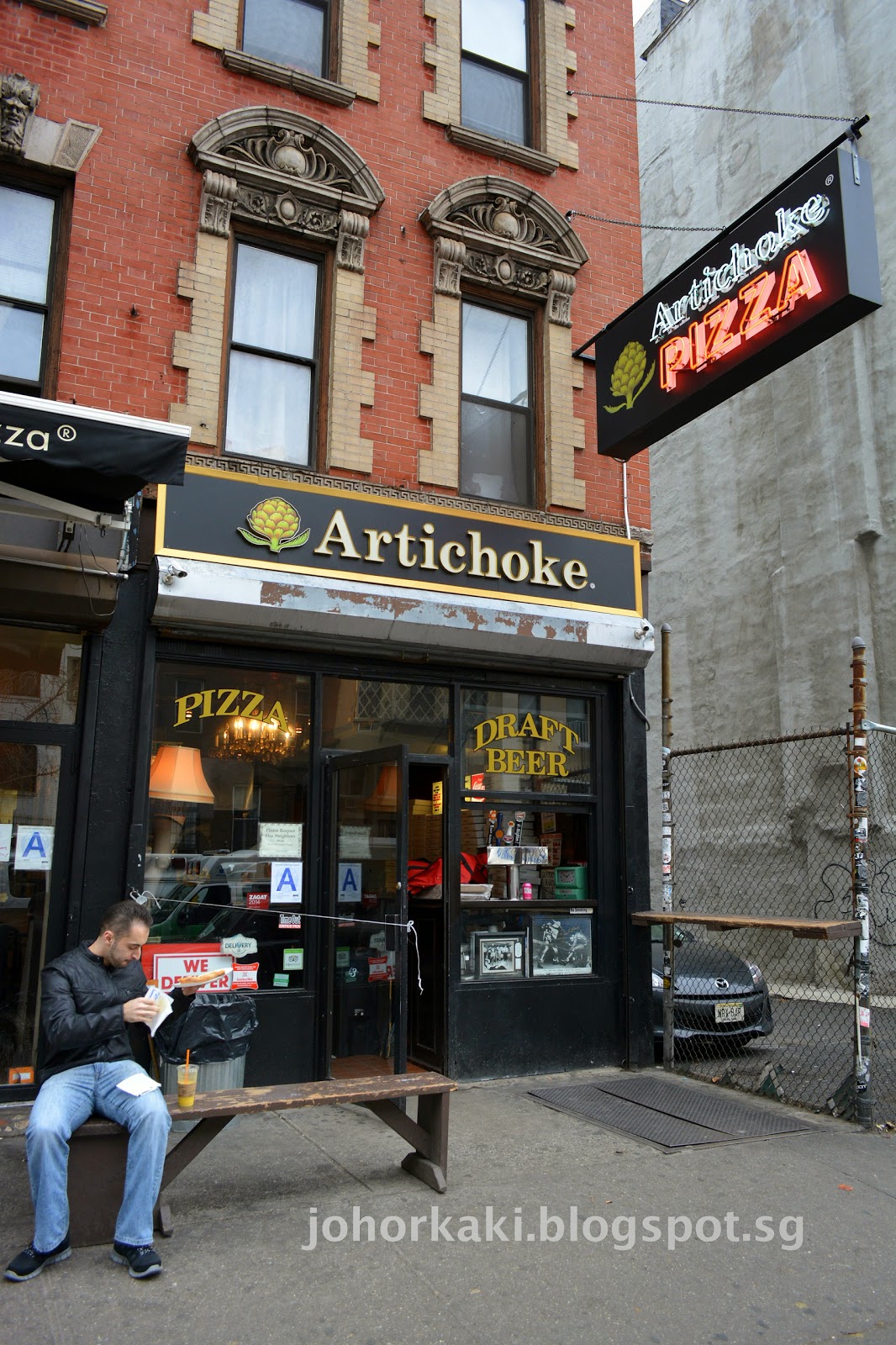 Artichoke Pizza in NYC New York Tony Johor Kaki Travels for Food