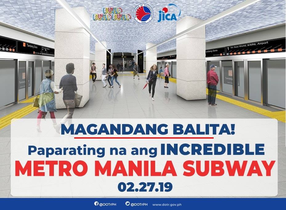 Metro Manila Subway construction start soon