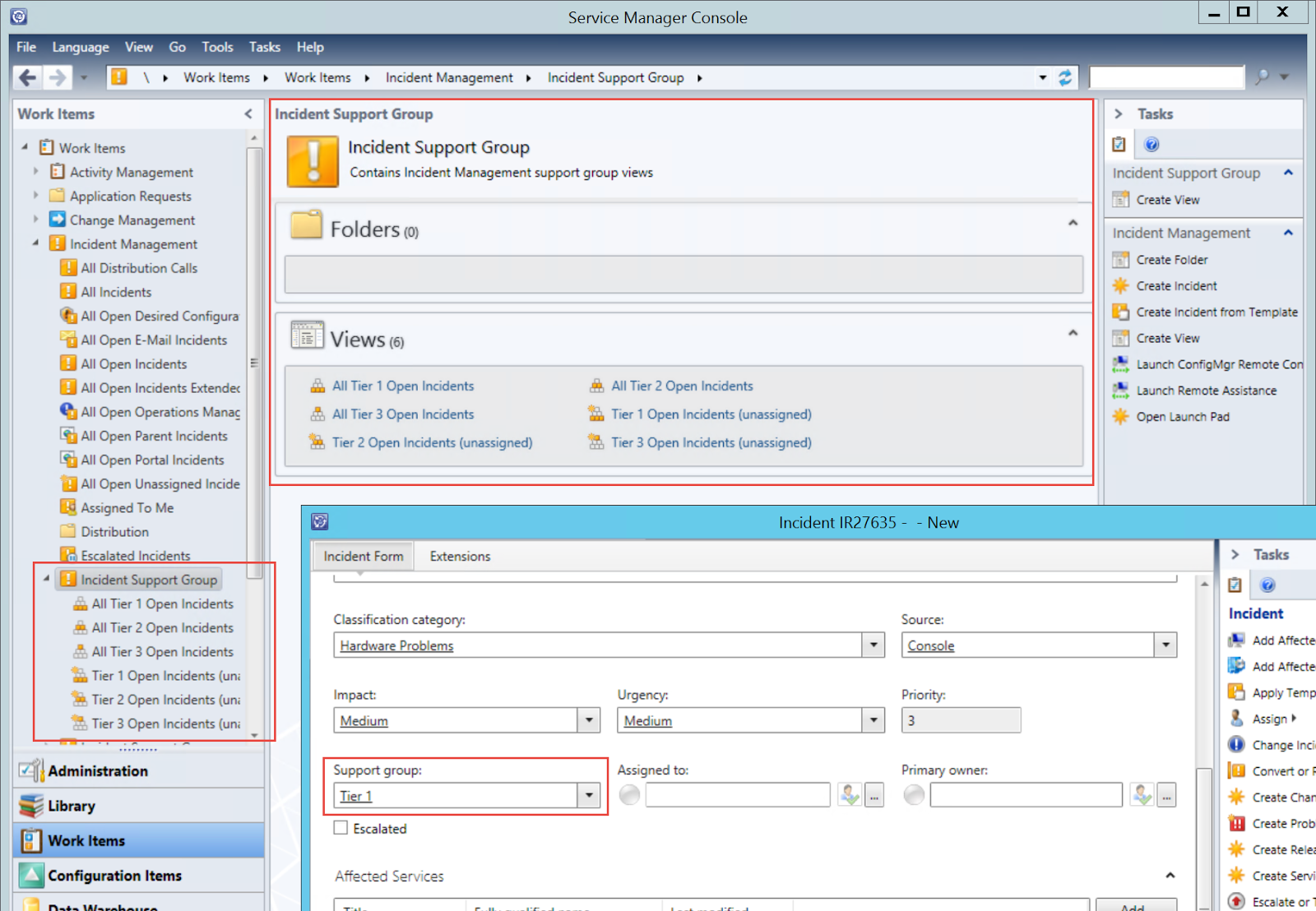 Microsoft System Center Suite Removing default Support Group Tiers (and other bits) from SCSM