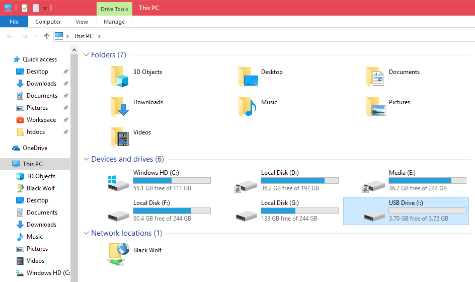 Windows'da Komut İstemi'ni kullanarak USB sürücüsünü biçimlendirme 6 format usb drive cmd formatted