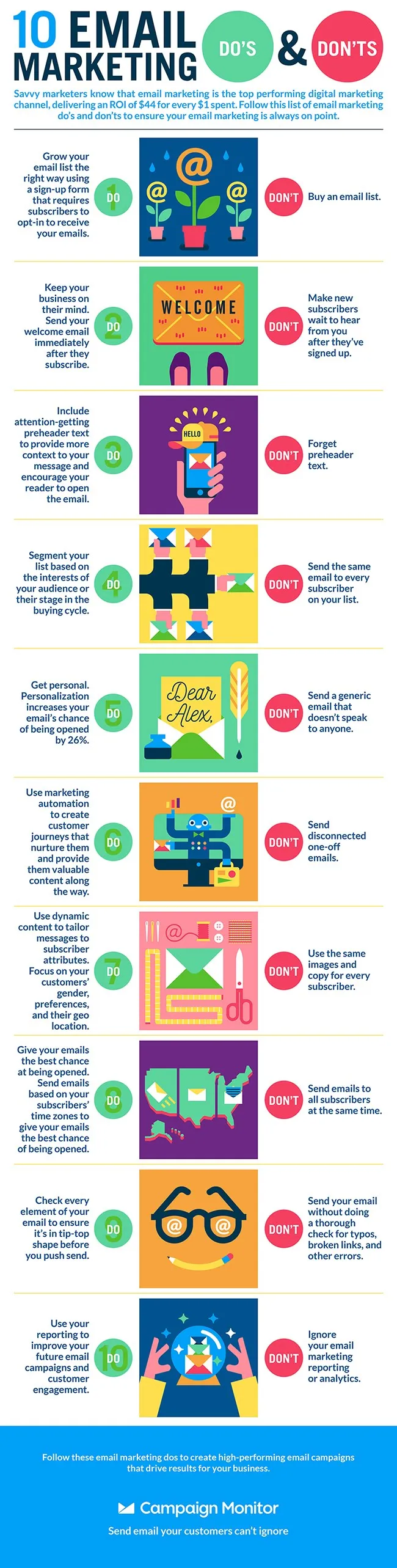 10 Email Marketing Do’s and Don’ts - #infographic