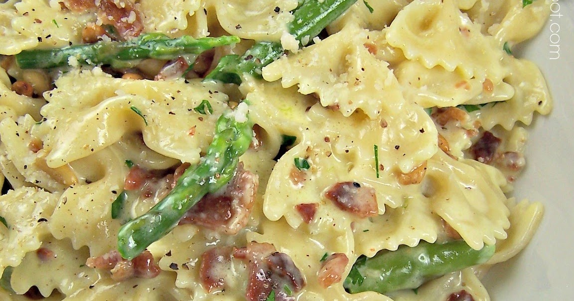 OllaPodrida Creamy Pasta with Asparagus & Bacon
