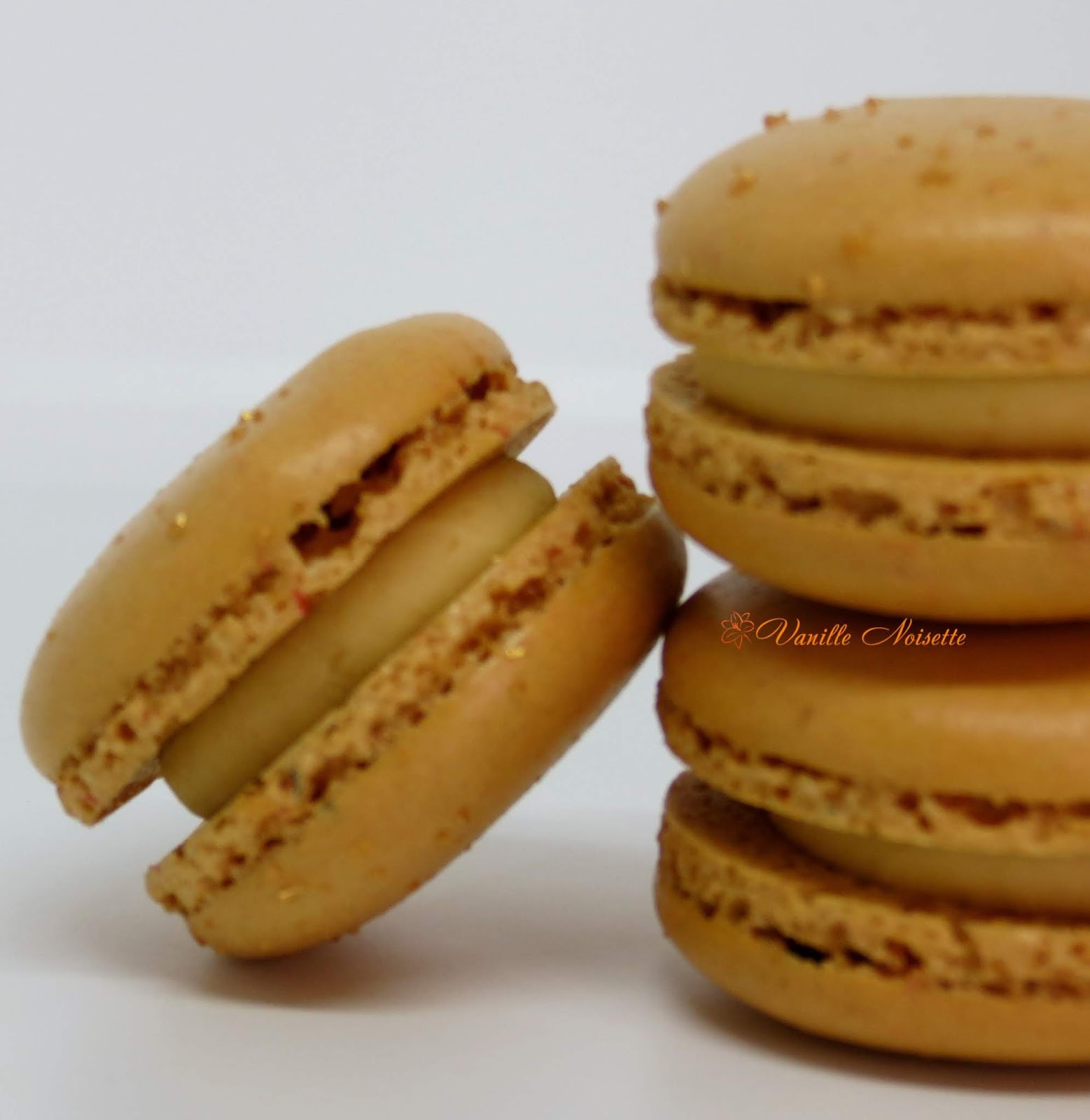 Vanille Noisette MACARON GANACHE MONTÉE CARAMEL BEURRE SALÉ