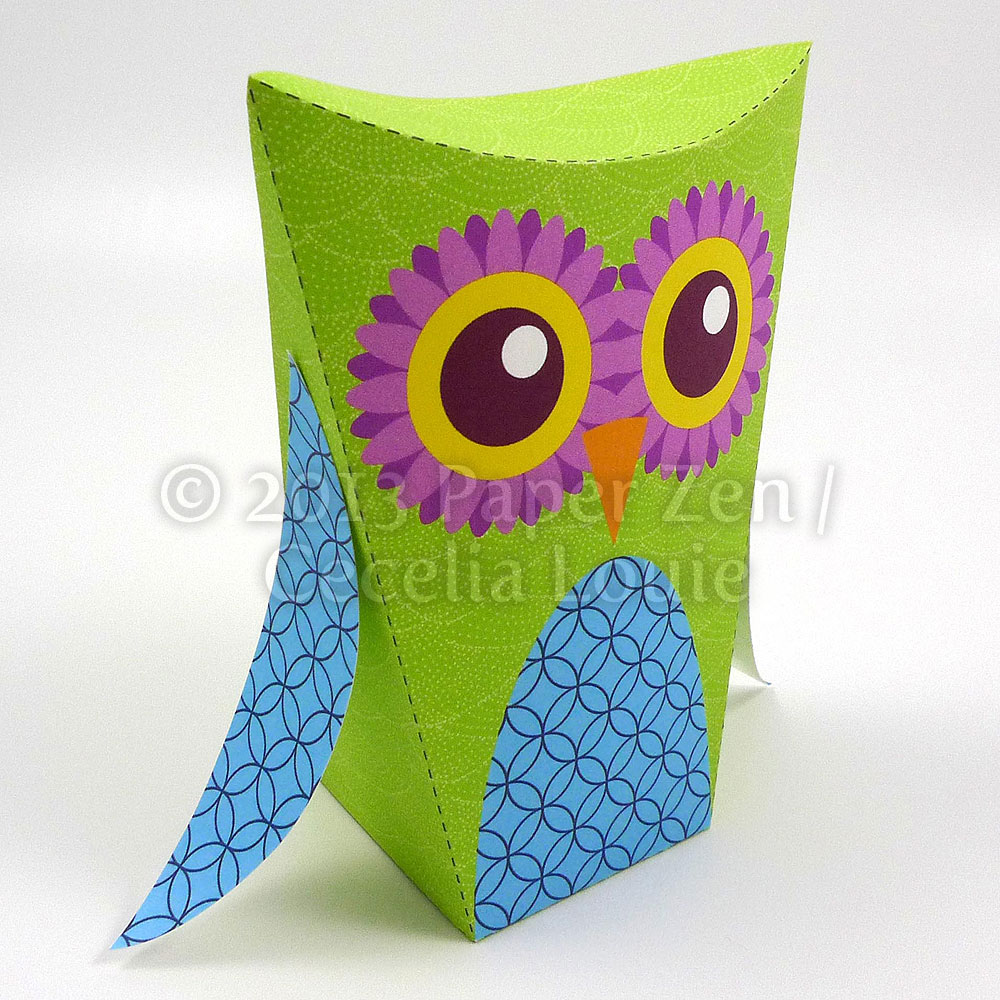 Welcome to Paper Zen ~ Cecelia Louie: Printable Owl Party Favor Box