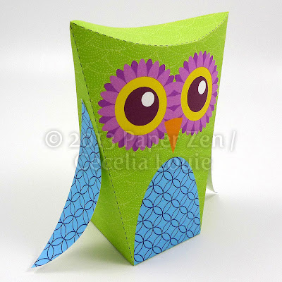 Welcome to Paper Zen ~ Cecelia Louie: Printable Owl Party Favor Box