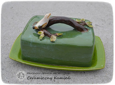 Maselniczka z ptaszkami